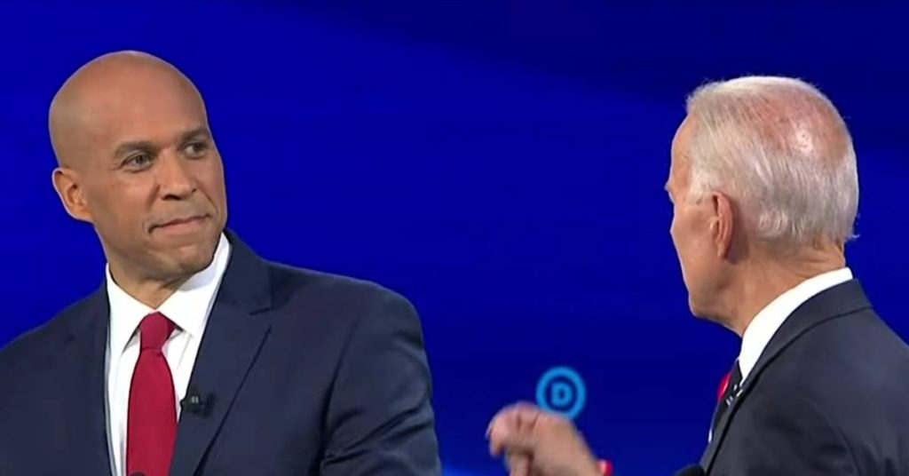 Cory Booker attack on Joe Biden's crime bill