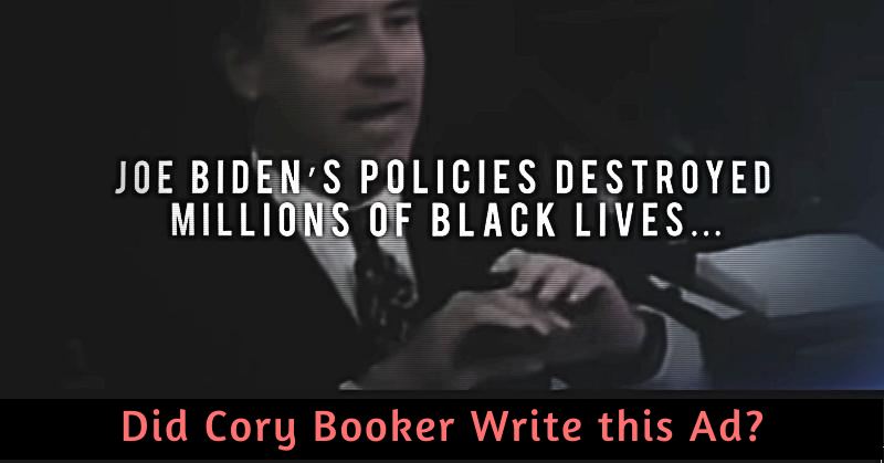 Trump ad using Cory Booker to attack Biden